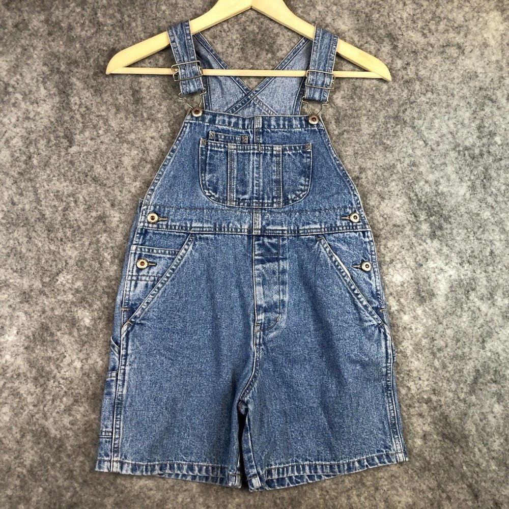 Vintage GAP Overalls S Boys 26x5 Cargo Carpenter Button Fly 100 Cotton 90s